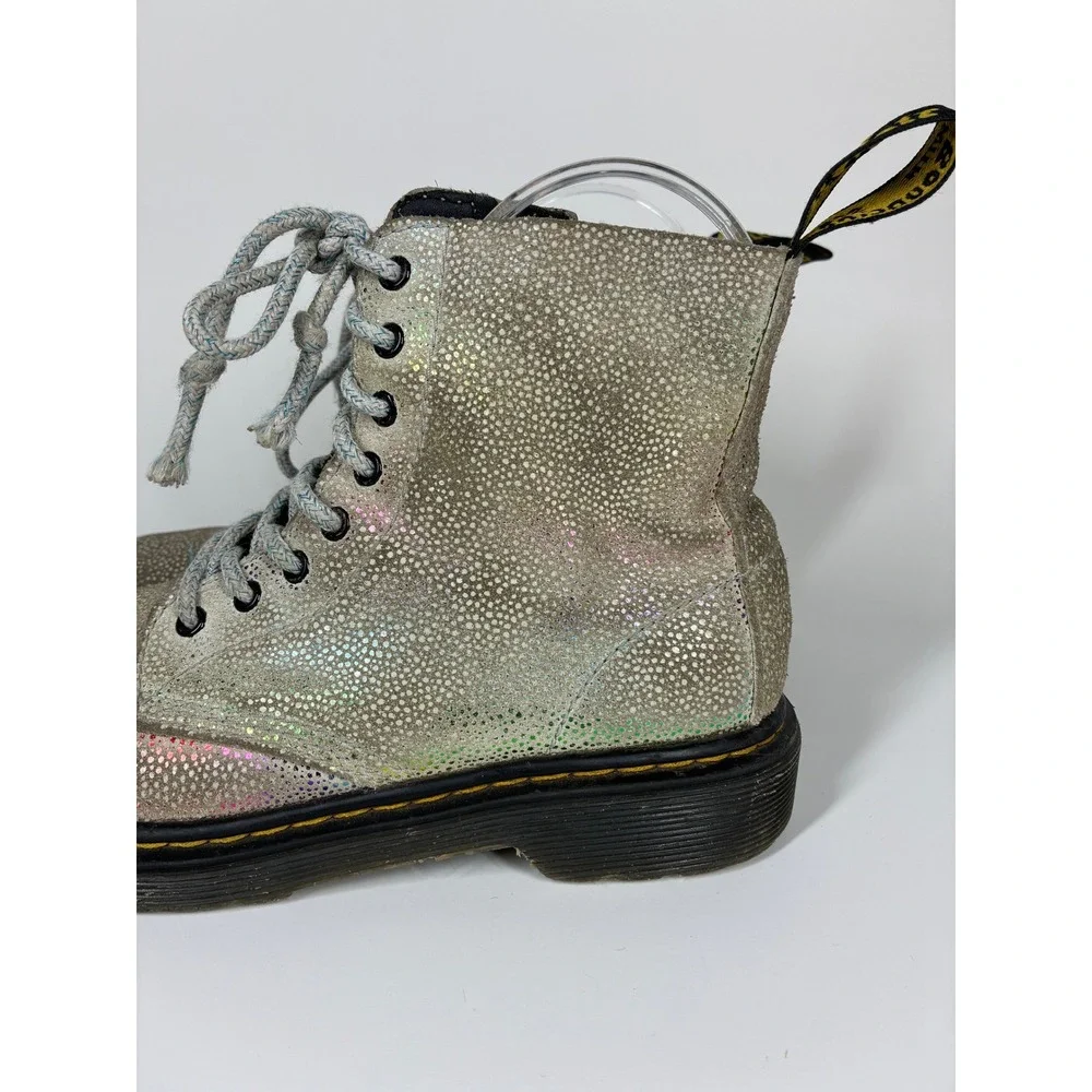Dr. Martens 1460 Pascal J Iridescent Metallic Flecks Boots Kids Size 2 US 1 UK